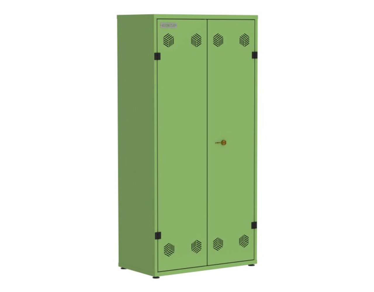 Шкафы для противогазов металлические усиленные на 12 ячеек с дверью