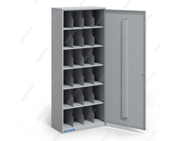 Металлический шкаф для 24 противогазов ХПГ-24-800, с одной дверью 