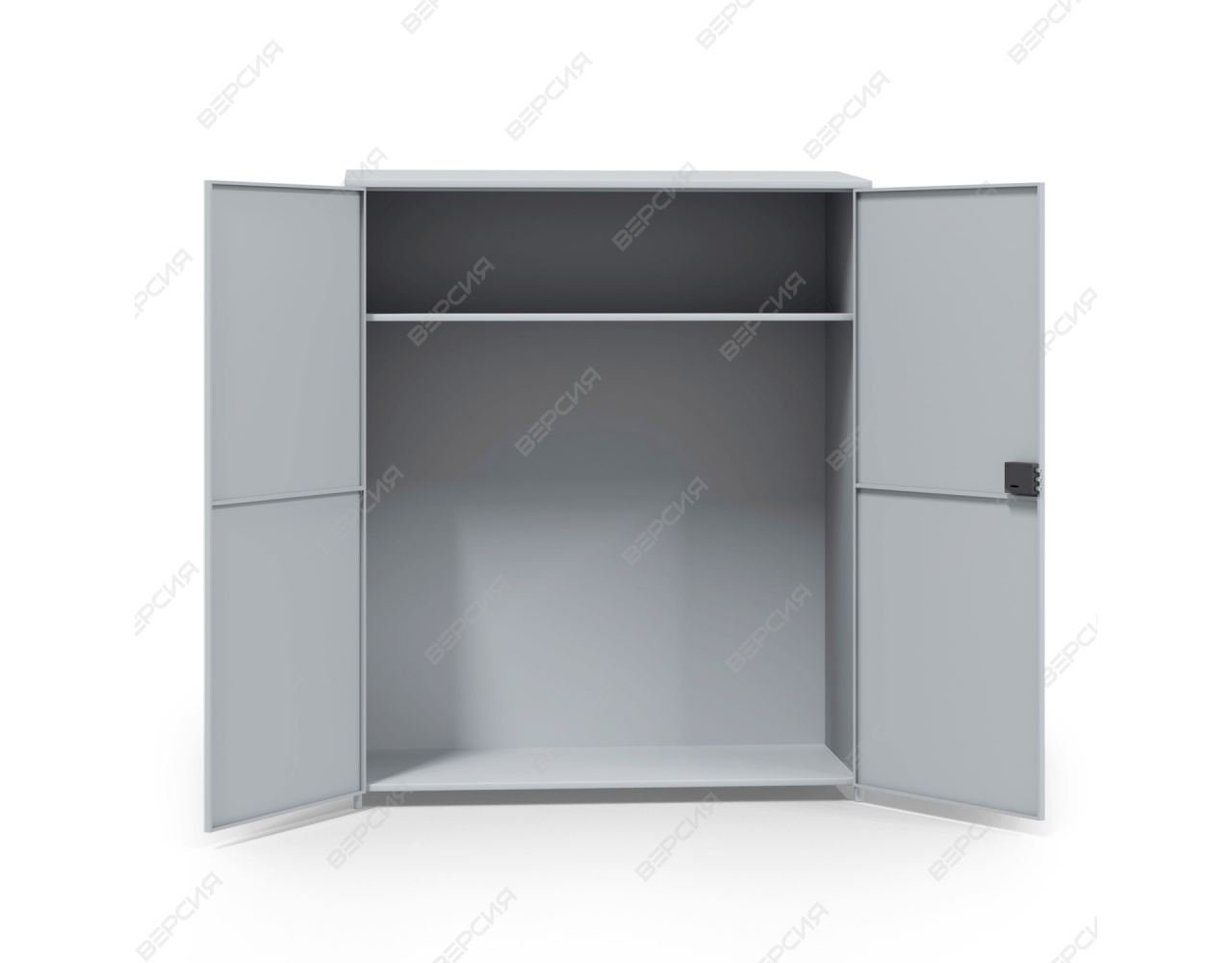 Шкаф для хранения хозяйственного инвентаря с полкой и дверью